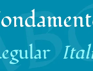 Fondamento font