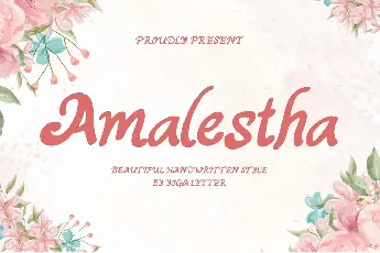 Amalestha Demo font