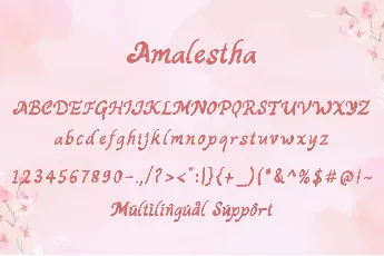 Amalestha Demo font