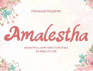 Amalestha Demo font