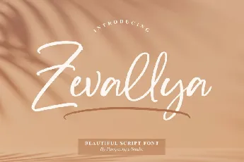 Zevallya font