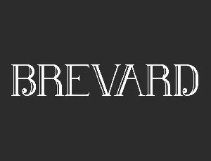 Brevard font