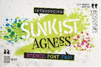 Sunkist Agness font