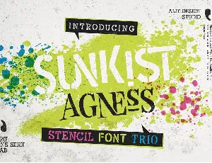 Sunkist Agness font