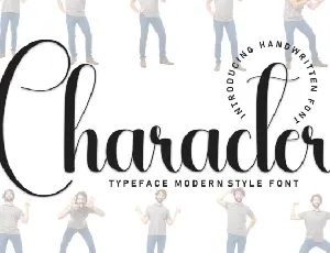 Character Script Typeface font