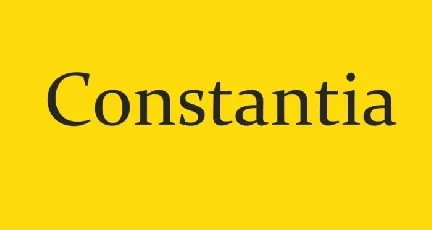 Constantia font