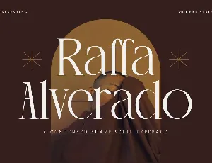 Raffa Alverado font