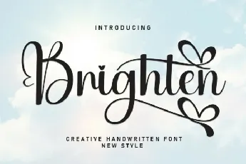 Brighten Script font