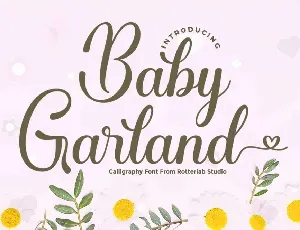 Baby Garland font