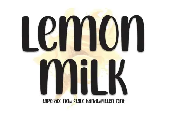 Lemon Milk Display font