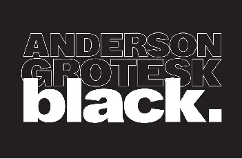 Anderson Grotesk Black font