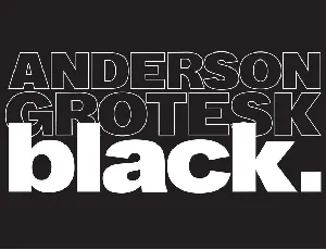 Anderson Grotesk Black font