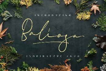 Baliosa FREE font