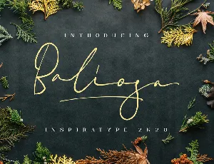 Baliosa FREE font