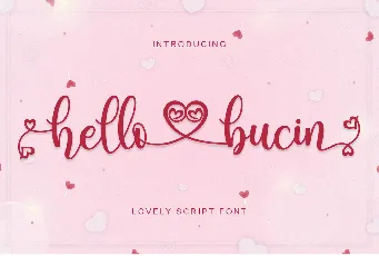 Hello Bucin font