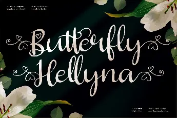 Butterfly Hellyna font