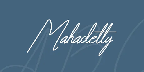 Mahadetty font