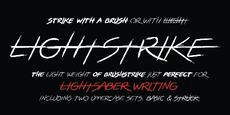 LIGHTSTRIKE font