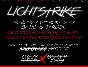 LIGHTSTRIKE font