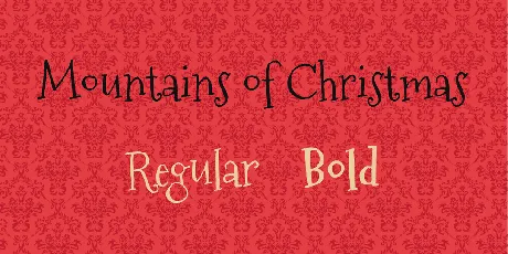 Mountains of Christmas font