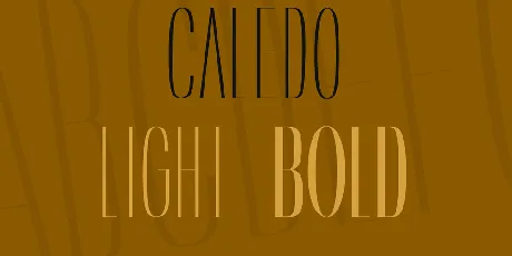 Caledo font