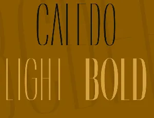 Caledo font