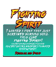 Fighting Spirit TBS font