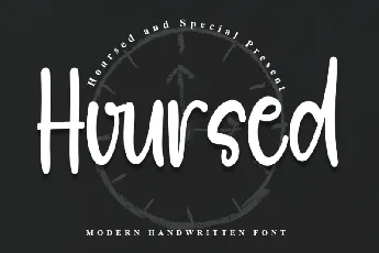 Hoursed font