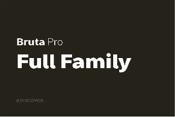 Bruta Pro Family font