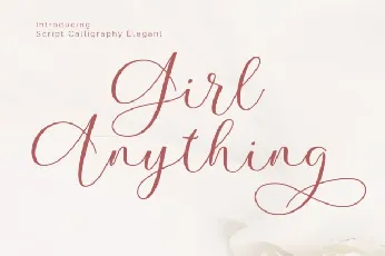 Girl Anything font