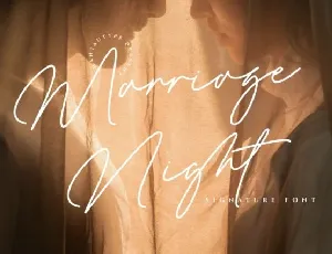 Marriage Night font