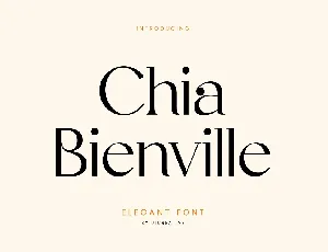 Chia Bianville font