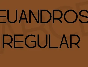 Euandros font