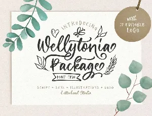 Wellytonia Package font