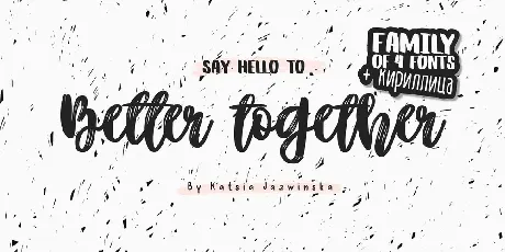 Better Together font