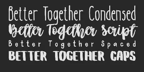 Better Together font