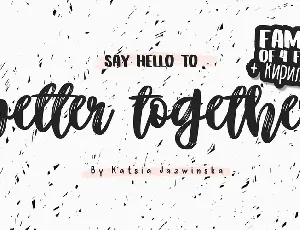 Better Together font