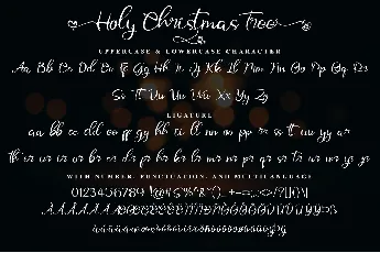 Holy Christmas Tree font