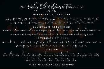 Holy Christmas Tree font