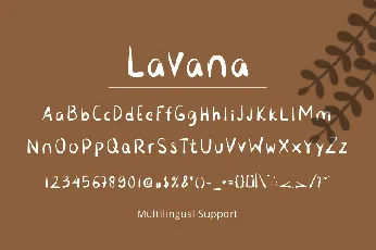 Lavana font