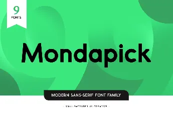 Mondapick font