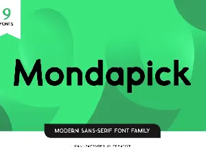 Mondapick font