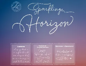 Sparkling Horizon font