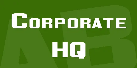 Corporate HQ font