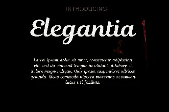 Elegantia font