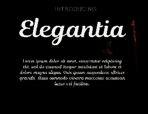 Elegantia font