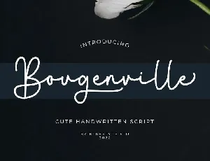 Bougenville Typeface font