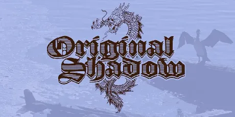 Original Shadow font