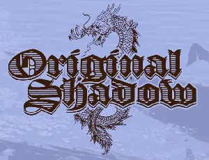Original Shadow font