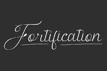 Fortification Calligraphy font